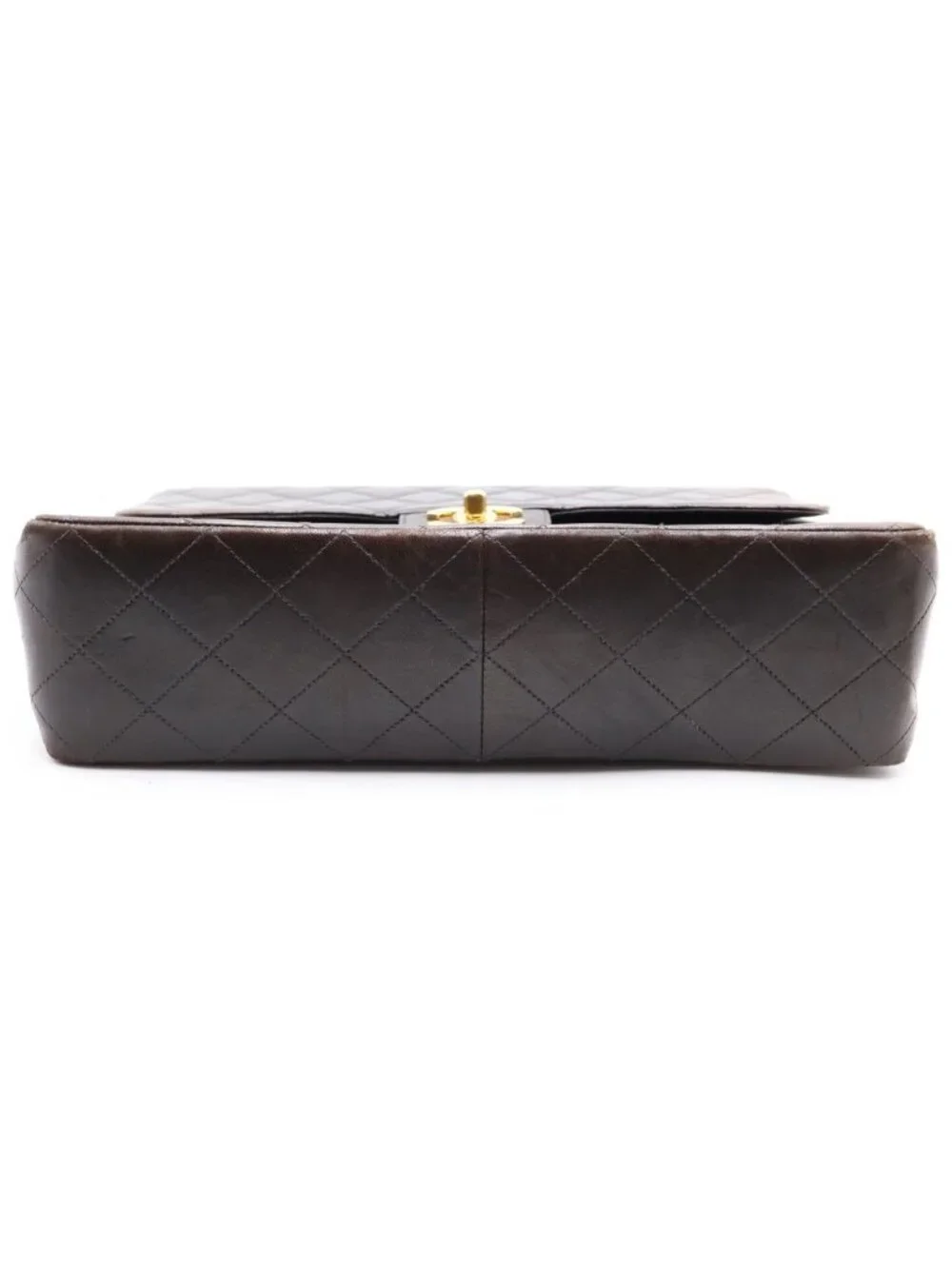 Chanel Maxi Quilted 30 Lambskin Gold Chain Shoulder Bag Black